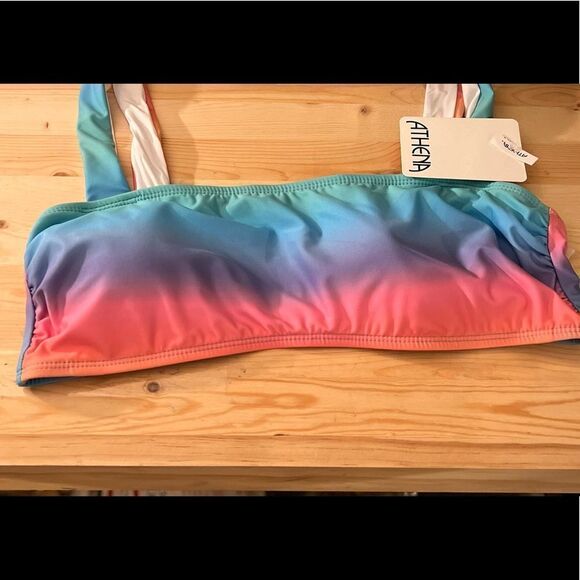 Athena Standard Wide Strap Bandeau Swimsuit Bikini Top - Picture 3 of 10